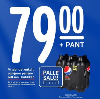 Rema 1000 PEPSI MAX 6PK tilbud