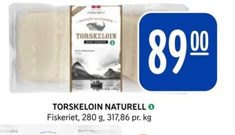 Rema 1000 TORSKELOIN NATURELL Fiskeriet tilbud