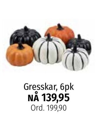 Gresskar, 6pk