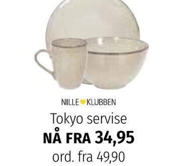 Nille Tokyo servise tilbud