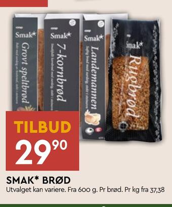Coop Mega Smak* brød tilbud