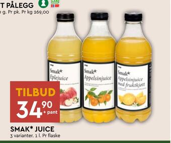 Coop Mega Smak* juice tilbud