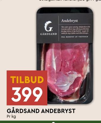 Coop Mega Gårdsand andebryst tilbud