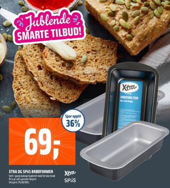 Coop Obs Xtra og spiis brødformer tilbud