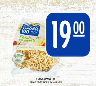 Rema 1000 Fersk spagetti tilbud