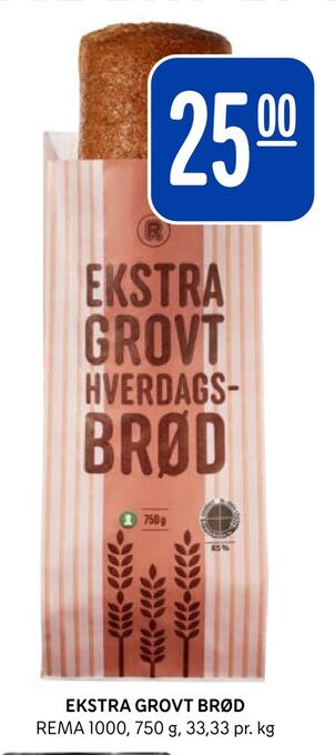 Rema 1000 Ekstra grovt brød tilbud