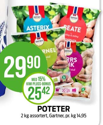 Kiwi Poteter tilbud