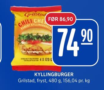 Rema 1000 Kyllingburger tilbud