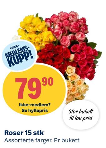 Coop Obs Roser 15 stk tilbud