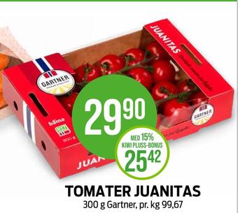Kiwi Tomater juanitas tilbud