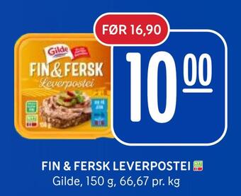 Rema 1000 Fin & fersk leverpostei tilbud