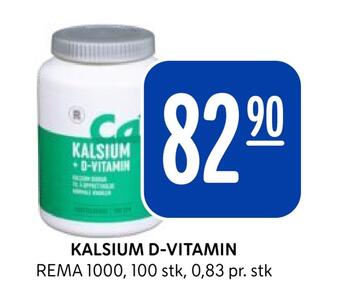Rema 1000 Kalsium d-vitamin tilbud