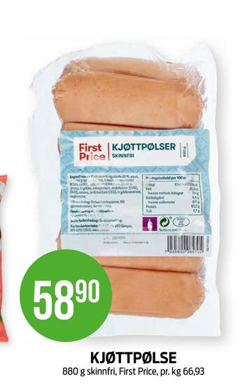 Kiwi Kjøttpølse tilbud