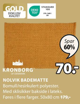 JYSK Nolvik badematte tilbud