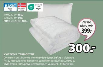 JYSK Kvitekoll termodyne tilbud