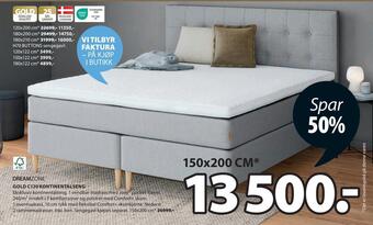 JYSK Gold c120 kontinentalseng tilbud