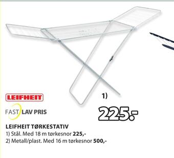 JYSK Leifheit tørkestativ tilbud