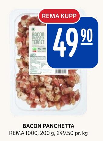 Rema 1000 Bacon panchetta tilbud