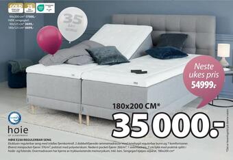 JYSK Høie e250 regulerbar seng tilbud