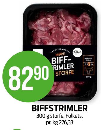 Kiwi Biffstrimler tilbud
