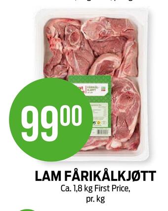 Kiwi Lam fårikålkjøtt tilbud