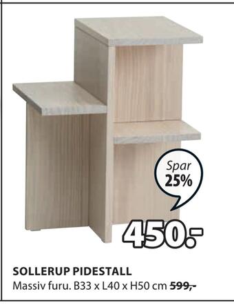 JYSK Sollerup pidestall tilbud