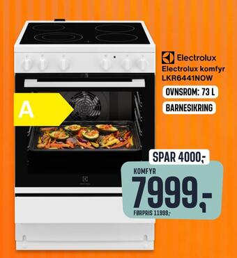 Skousen Electrolux komfyr lkr6441now tilbud