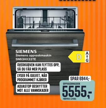 Skousen Siemens oppvaskmaskin tilbud