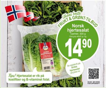 Joker Norsk hjertesalat tilbud