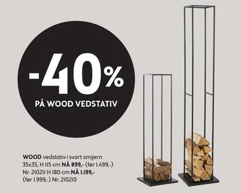 Bohus 40% på wood vedstativ tilbud
