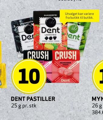 Bunnpris Dent pastiller tilbud