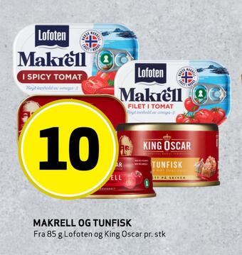 Bunnpris Makrell og tunfisk tilbud