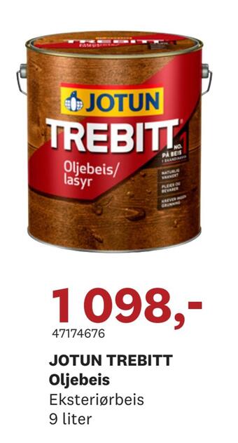 Bygger'n Jotun trebitt oljebeis tilbud