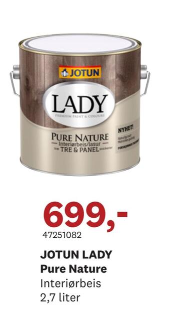 Bygger'n Jotun lady pure nature tilbud