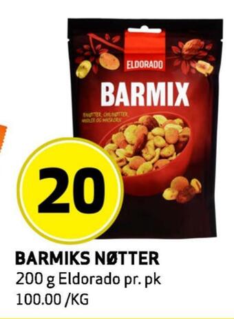 Bunnpris Barmiks nøtter tilbud