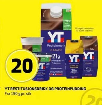 Bunnpris Yt proteinpudding tilbud