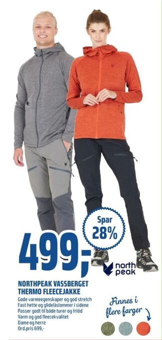 Coop Obs Northpeak jakke tilbud