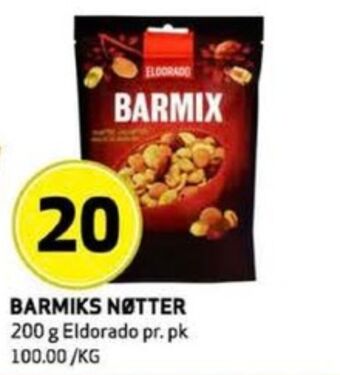 Bunnpris Eldorado nøttemix tilbud