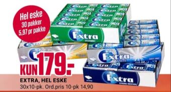 Europris Extra tyggegummi tilbud