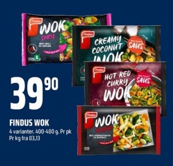 Coop Obs Findus grønnsaker tilbud