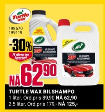 Europris Turtle bilshampo tilbud