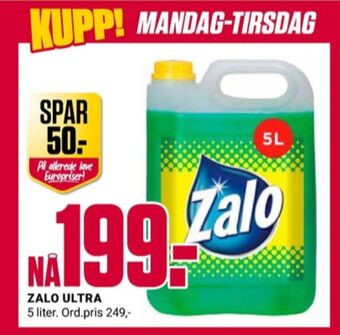 Europris Zalo rengjøringsmiddel tilbud