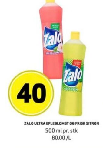 Bunnpris Zalo oppvaskmiddel tilbud