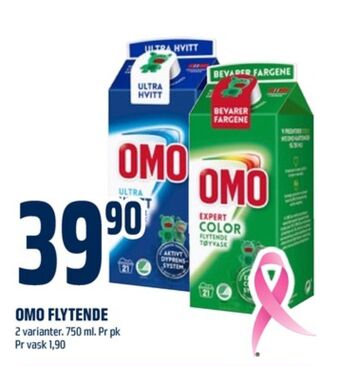 Coop Obs Omo vaskemiddel-flytende tilbud
