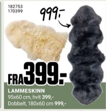 Europris Ukjent lammeskinn tilbud
