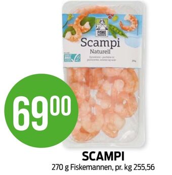 Kiwi Fiskemannen scampi tilbud
