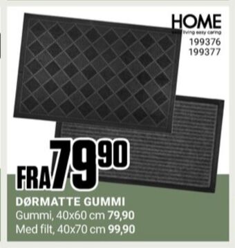 Europris Home dørmatte tilbud