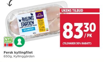 Meny Kyllinggården kyllingfilet tilbud