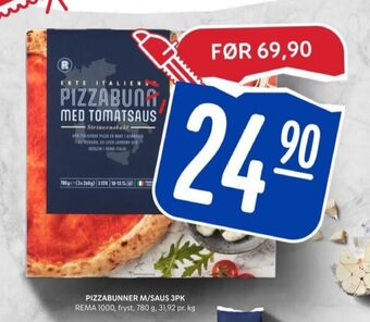 Rema 1000 Rema 1000 pizzabunn tilbud