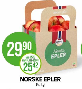 Kiwi Gartner epler tilbud